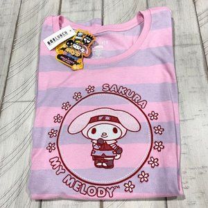 Naruto Shippuden Hello Kitty And Friends Pink Purple T Shirt Womens Size 2X NWT